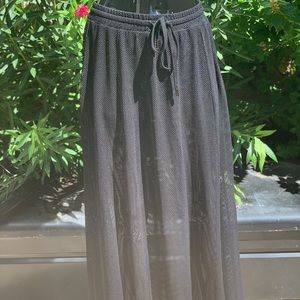Black Mesh maxi skirt